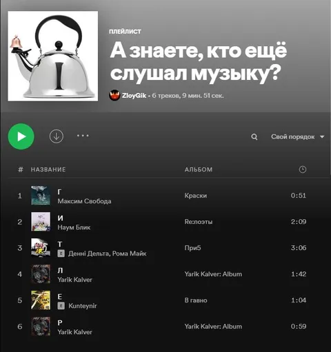 Чайник слушает музыку
