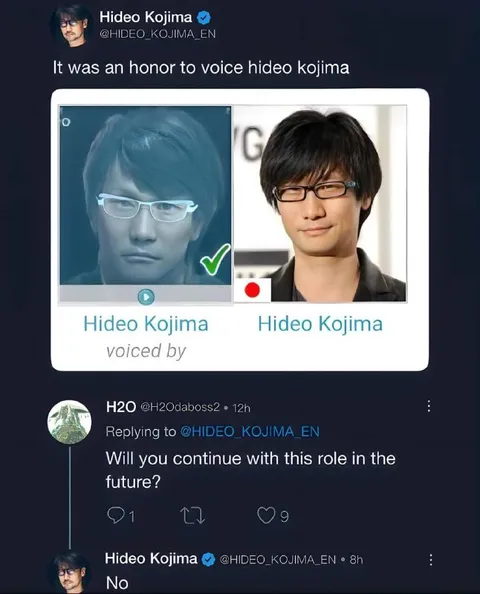 Hideo Kojima Voices Hideo Kojima