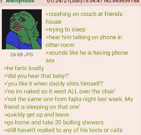 Phone Sex at a Friend's House