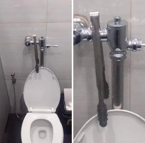 Необычная сантехника в туалете