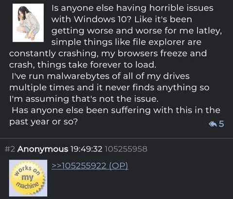 Windows 10 Works on My Machine