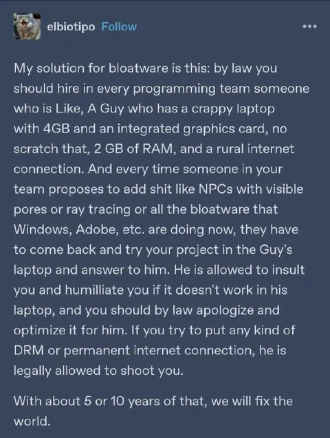 The Four Gigabyte Programmer