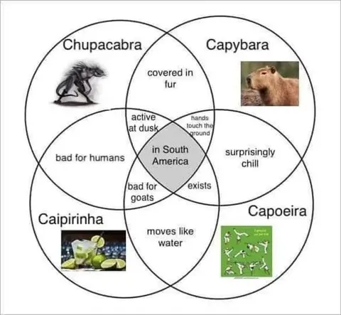 Chupasacabra Capybara Venn Diagram