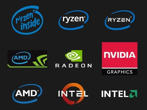 AMD and Intel Logo Evolution