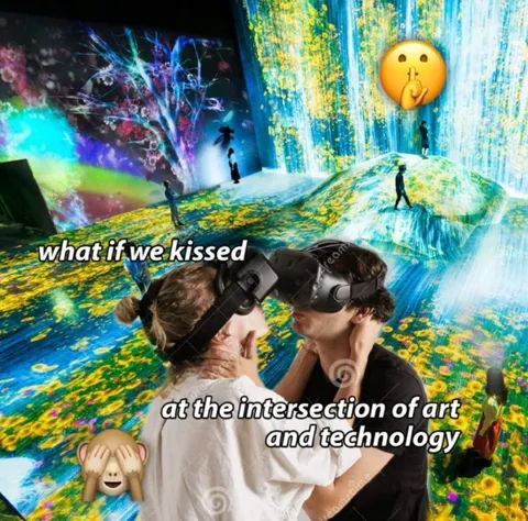 What If We Kissed at the Art-Tech Exhibit