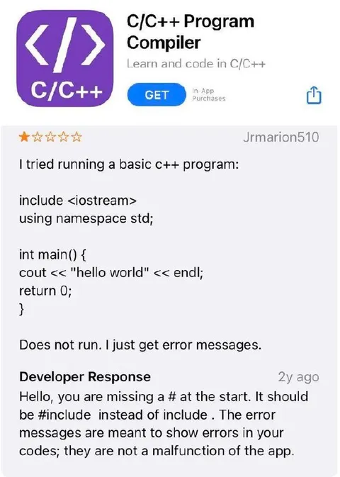 Missing Hash in C++ Code