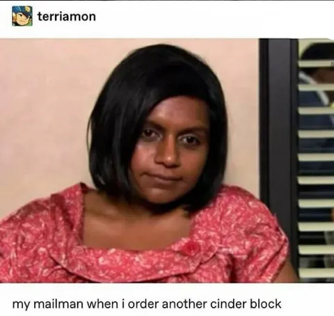 Mailman Delivers Another Cinder Block