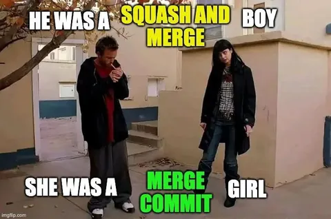 Squash and Merge Commit Girl