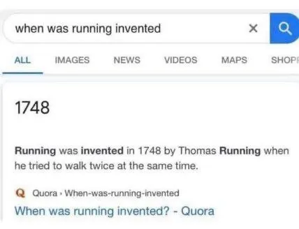 When Running Was Invented