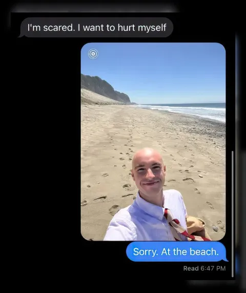 Sorry, at the beach