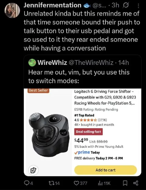 USB Pedal Driving Shifter