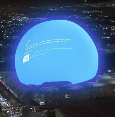 Giant Blue Screen of Death