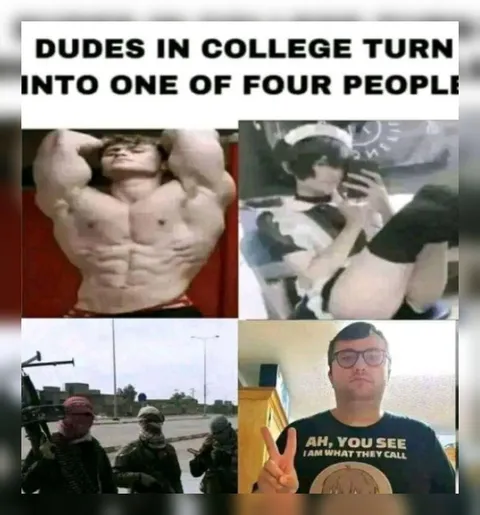 Dudes in College Turn Into Four People