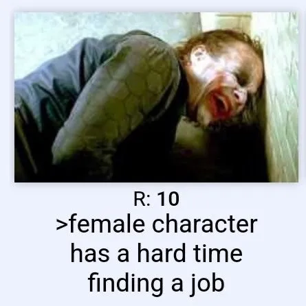 Female Character Can't Find a Job