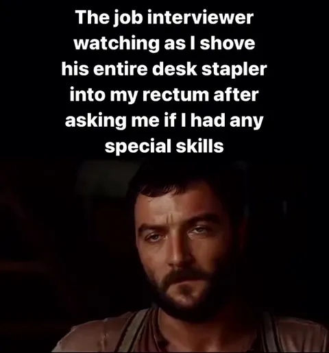 Job Interviewer Watches My Special Skill