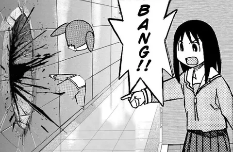 Manga Girl Shouts BANG