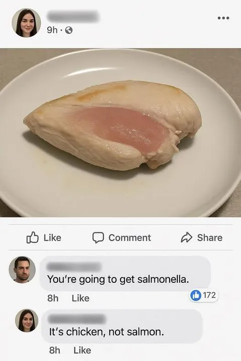 Chicken, Not Salmon