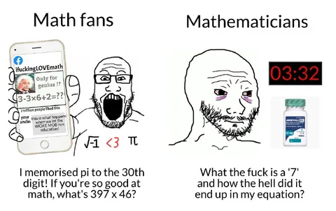 Math Fans vs Mathematicians