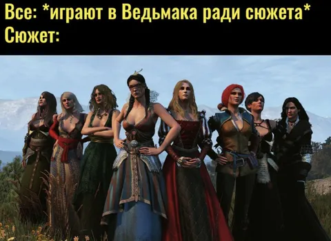 Играют в Ведьмака ради сюжета