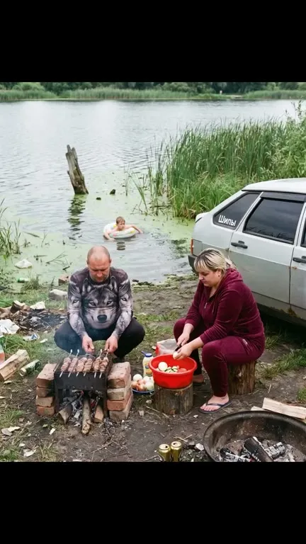 Шашлыки под драматичный саундтрек