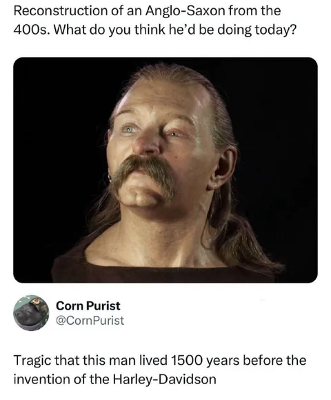 Anglo-Saxon Harley-Davidson Man