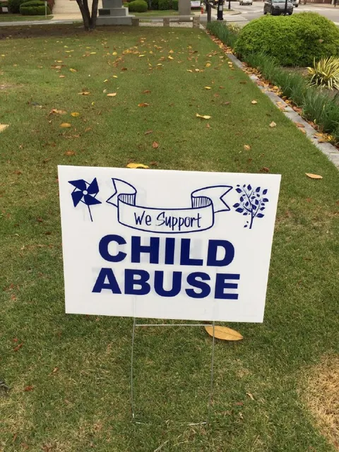 We Support Child Abuse Sign