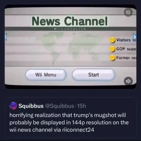 Trump Mugshot on Wii News