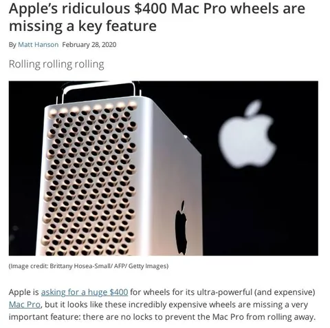 Mac Pro Wheels Roll Away