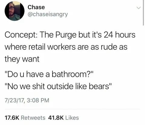 The Purge Retail Workers
