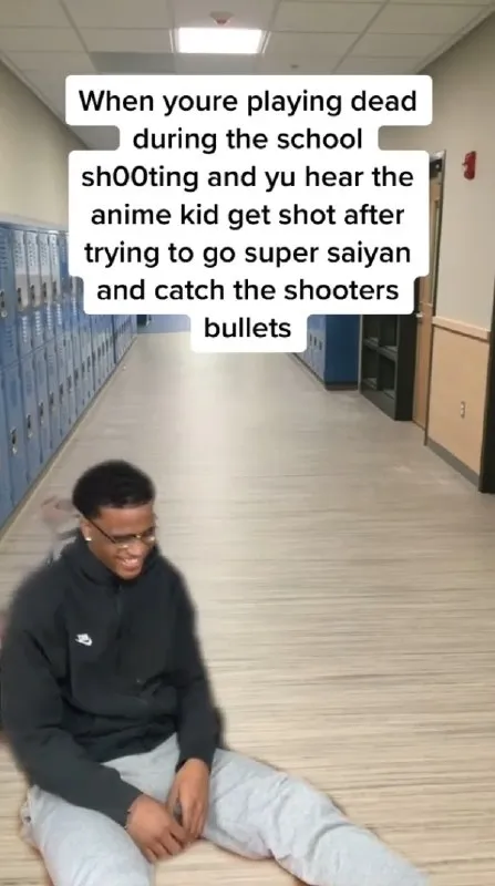 When the anime kid gets shot