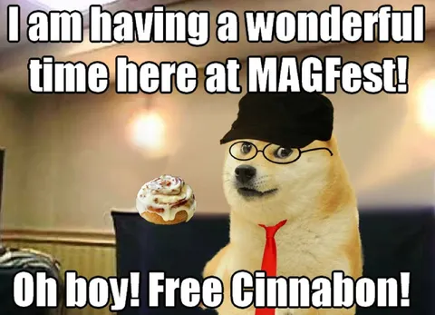 Doge Enjoys Free Cinnabon