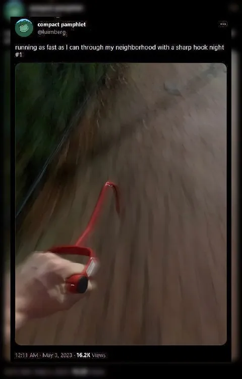 Running With a Sharp Hook