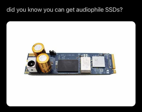 Audiophile SSD Joke