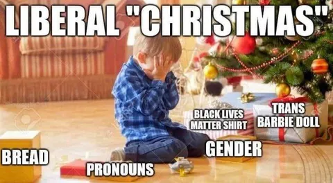 Liberal Christmas Stereotype Meme