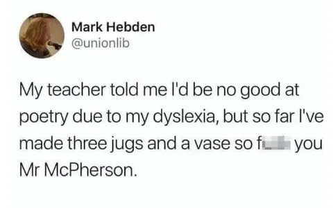 Dyslexic Poetry Misunderstanding