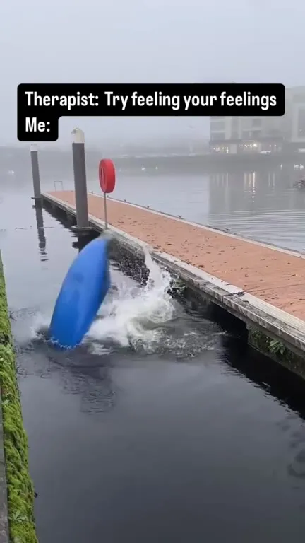Kayaker Avoids Feeling Feelings