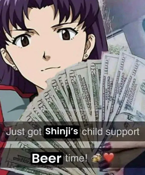 Misato Gets Shinji’s Child Support