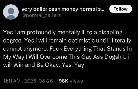 Profoundly Mentally Ill Optimism