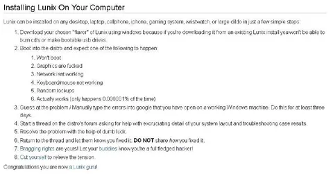 Installing Lunix On Your Computer