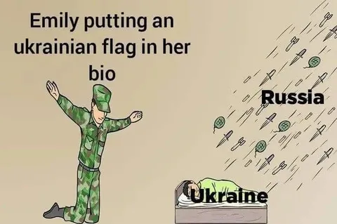 Emily Puts Ukrainian Flag in Bio