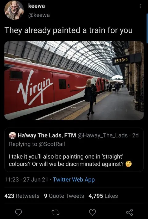 Painting a Straight Train