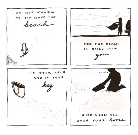 Beach Sand Follows You Home
