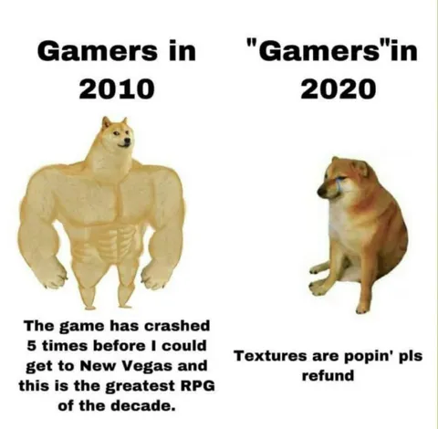 Gamers in 2010 vs 2020