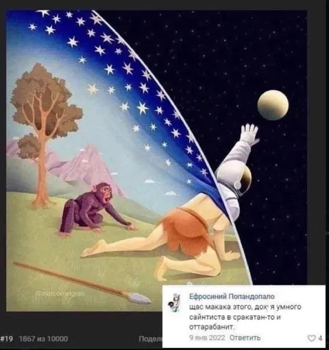 Макака утаскивает умного сайтиста