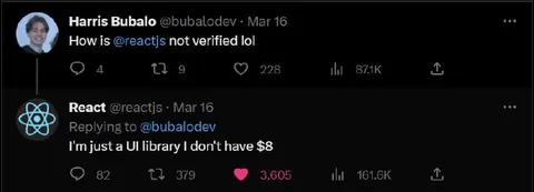 React Is Not Verified