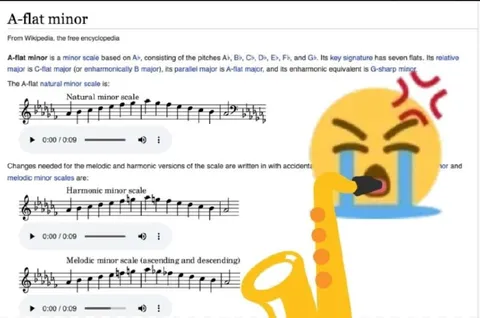 A-Flat Minor Saxophone Crying