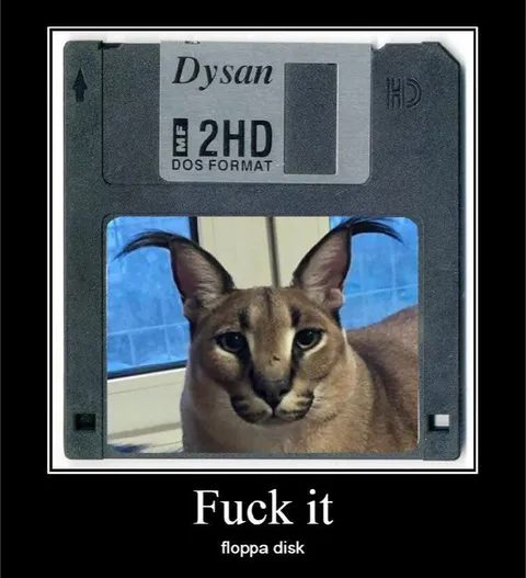 Fuck it floppy disk Floppa