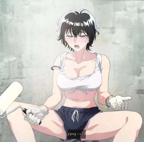 ハーツ・・・掃除中のアニメ女子
