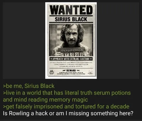Sirius Black Truth Serum Logic