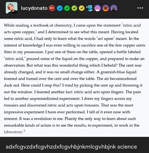 Nitric Acid Acts Upon Everything